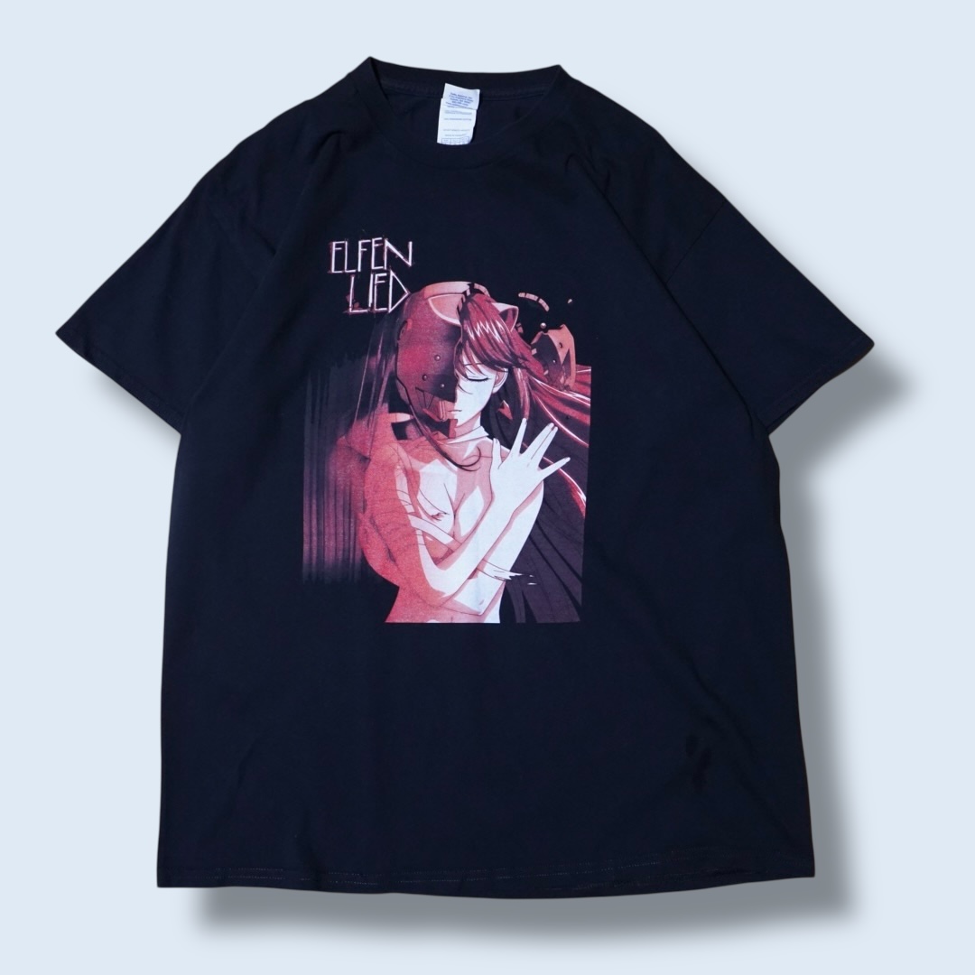 “ルーシーキービジュアル / エルフェンリート” print tee