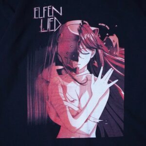 “ルーシーキービジュアル / エルフェンリート” print tee