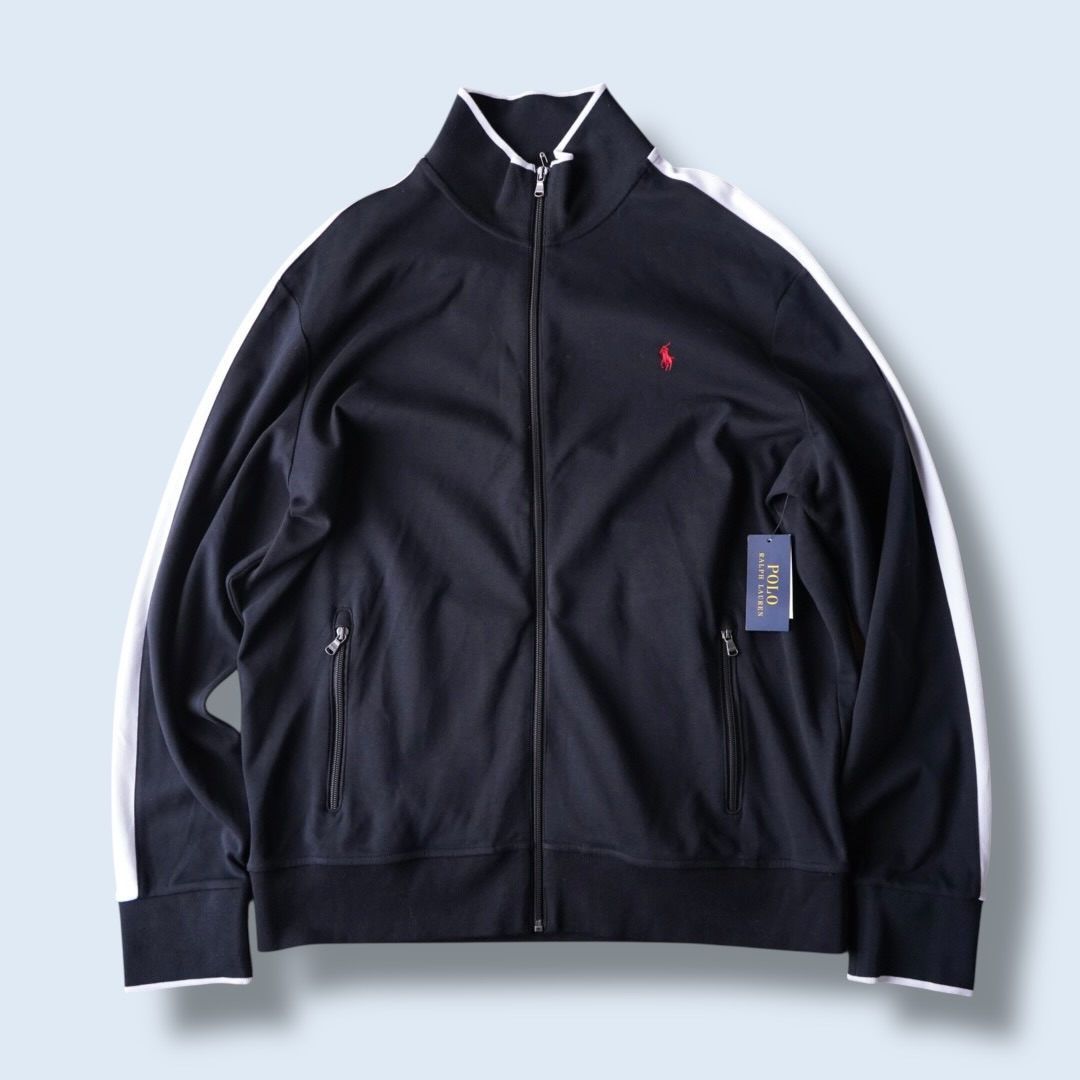 【RalphLauren】DEAD STOCK monotone sweat track jacket