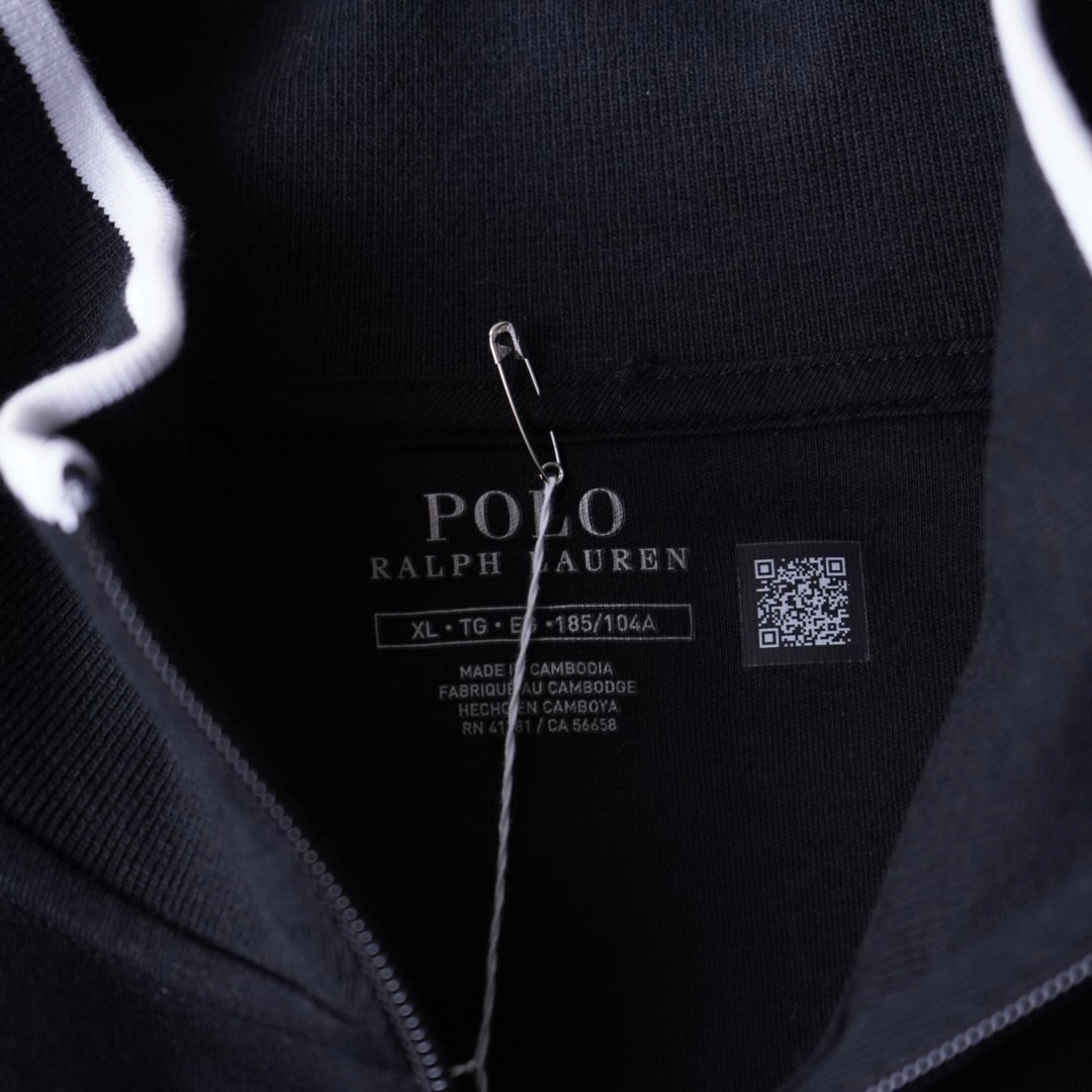 【RalphLauren】DEAD STOCK monotone sweat track jacket