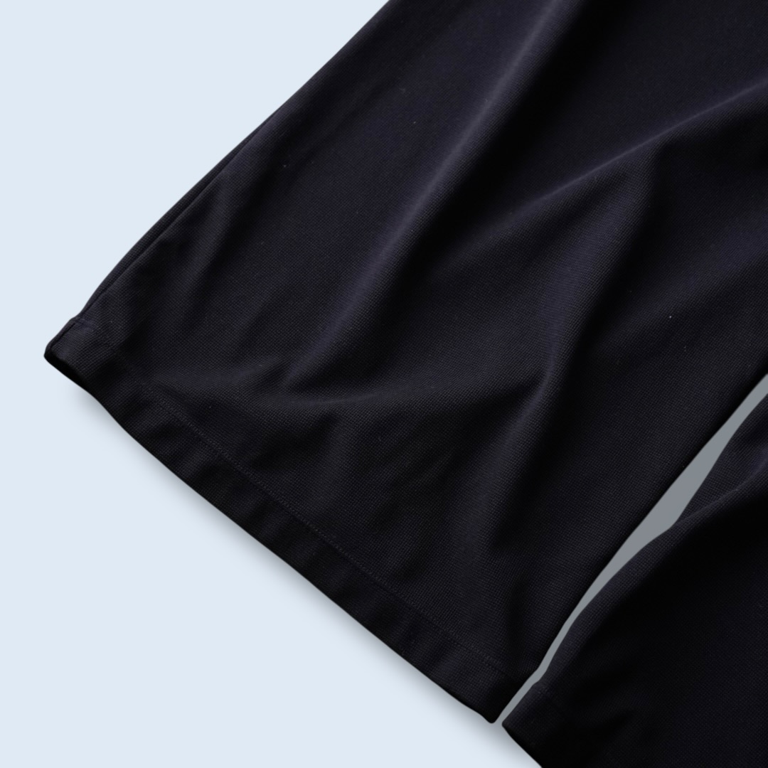 "とろみ" waffle fabric multi tuck wide slacks