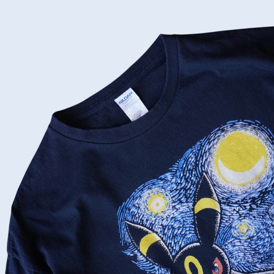 "星月夜ブラッキー / ポケモン" print tee