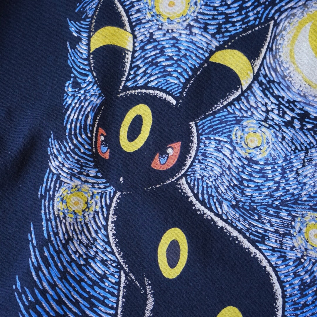 "星月夜ブラッキー / ポケモン" print tee