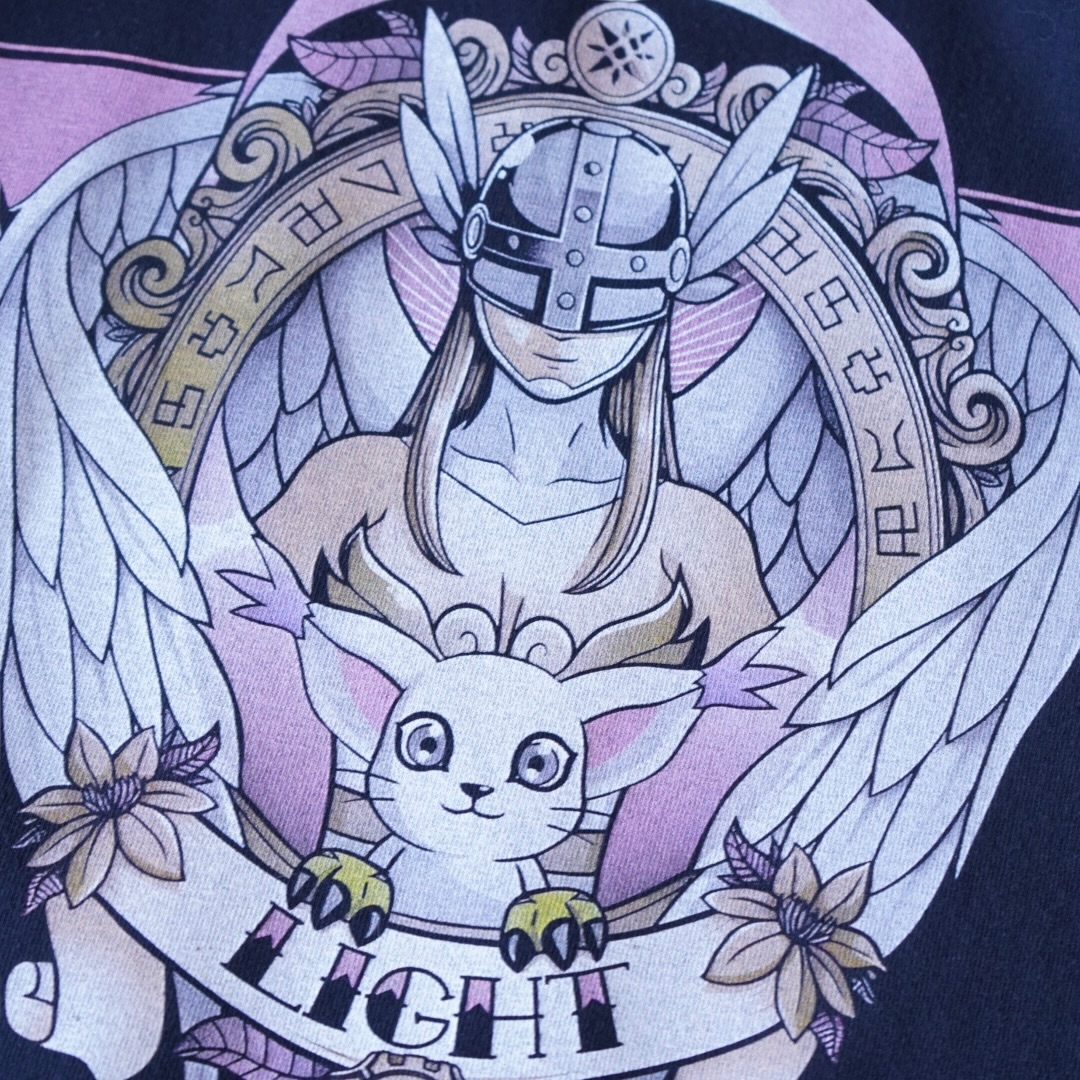 "テイルモン&エンジェウーモン / デジモン" print tee