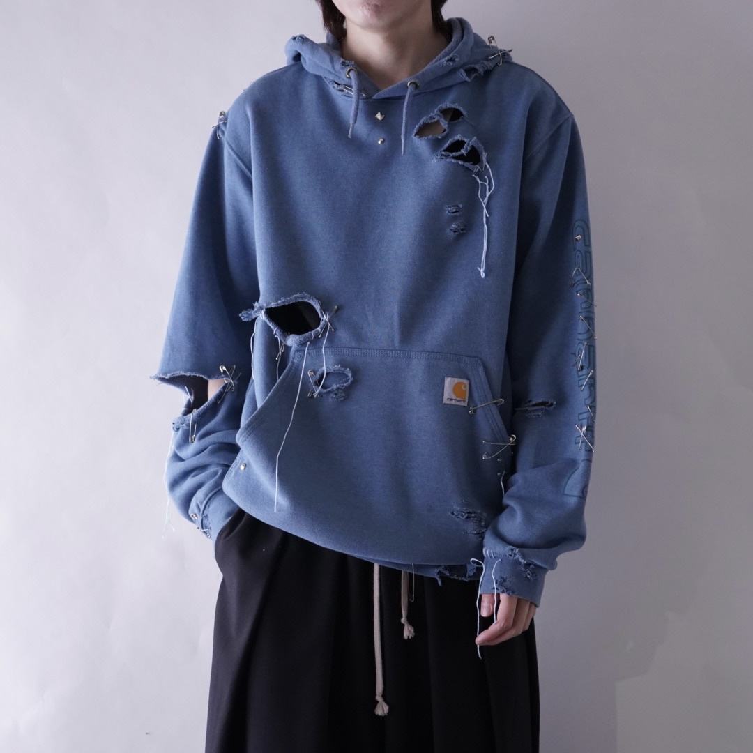 【EMBROIDERY REMAKE】"Carhartt" BORO × PUNK custom parka