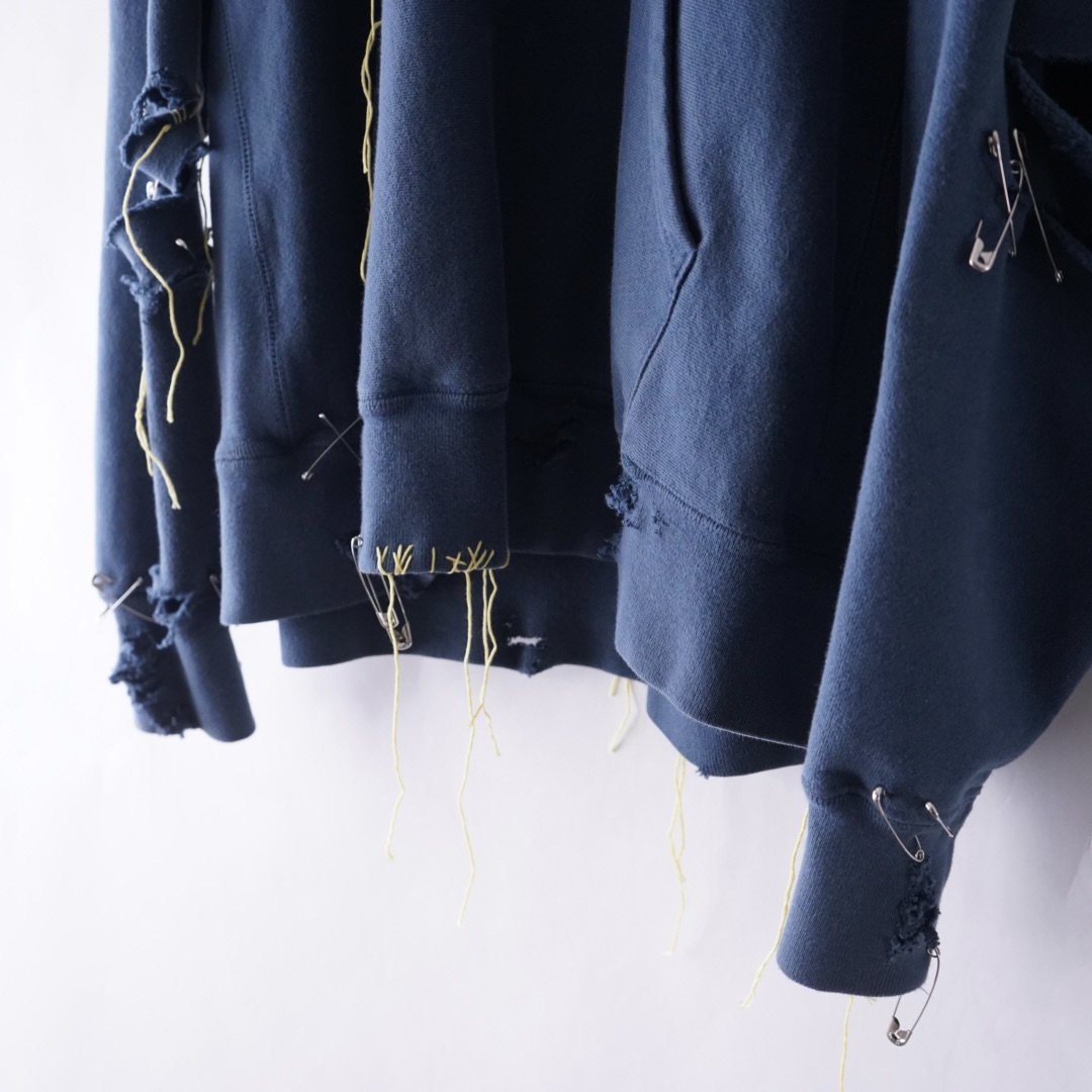 【EMBROIDERY REMAKE】"Champion" BORO × PUNK custom parka