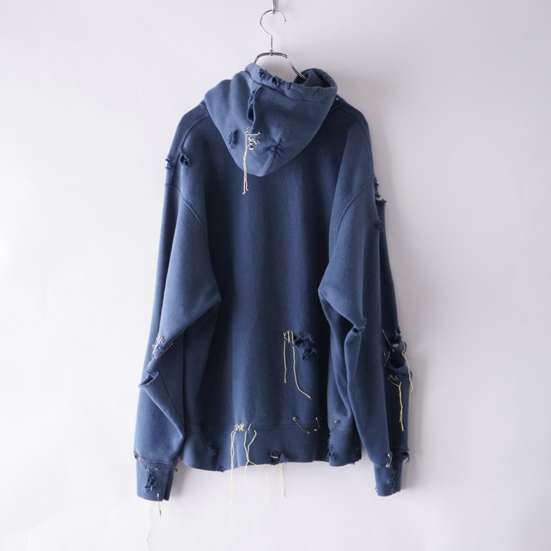 【EMBROIDERY REMAKE】"Champion" BORO × PUNK custom parka