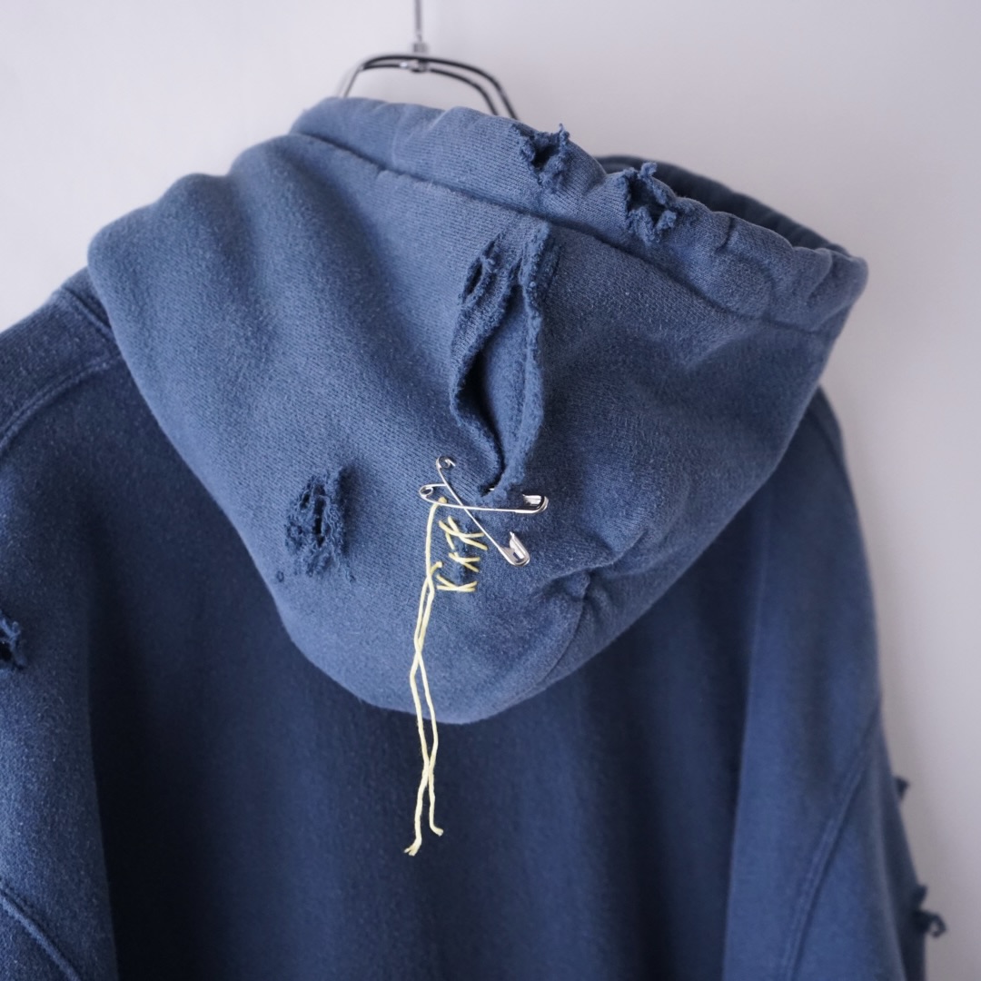 【EMBROIDERY REMAKE】"Champion" BORO × PUNK custom parka