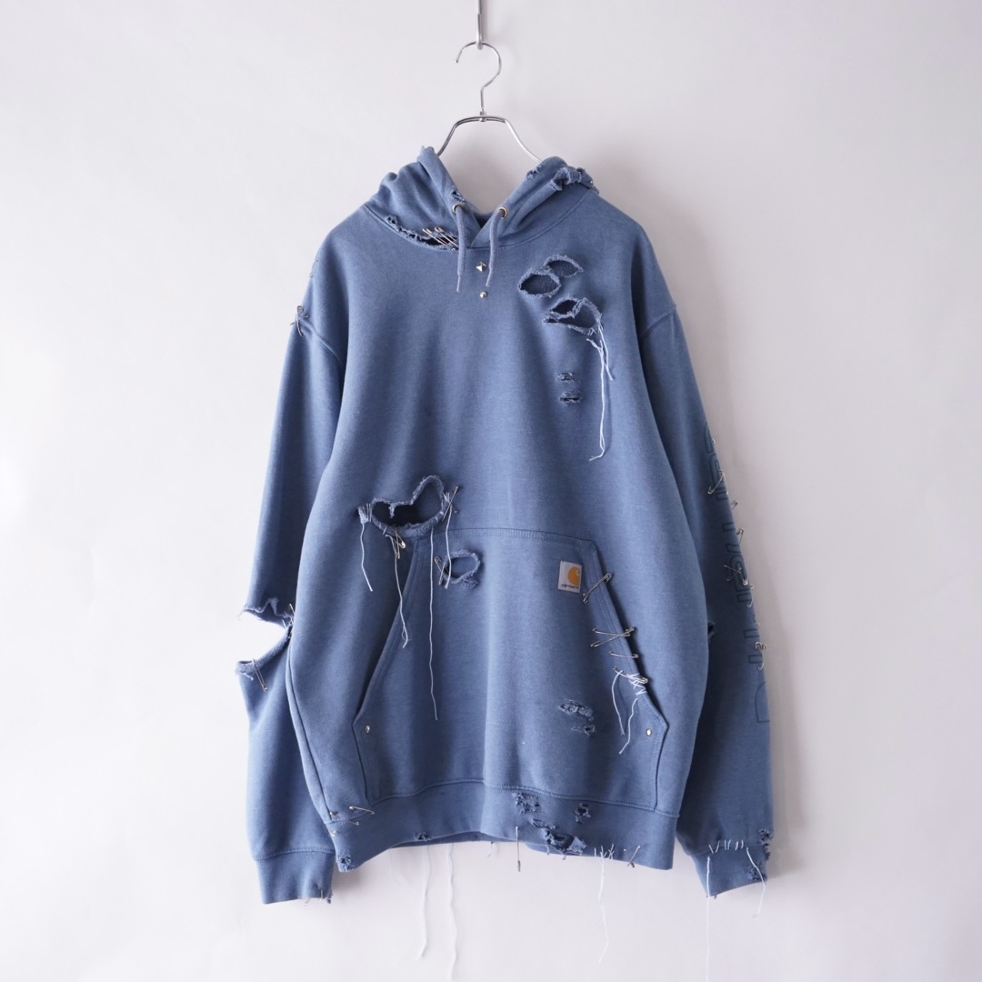 【EMBROIDERY REMAKE】"Carhartt" BORO × PUNK custom parka