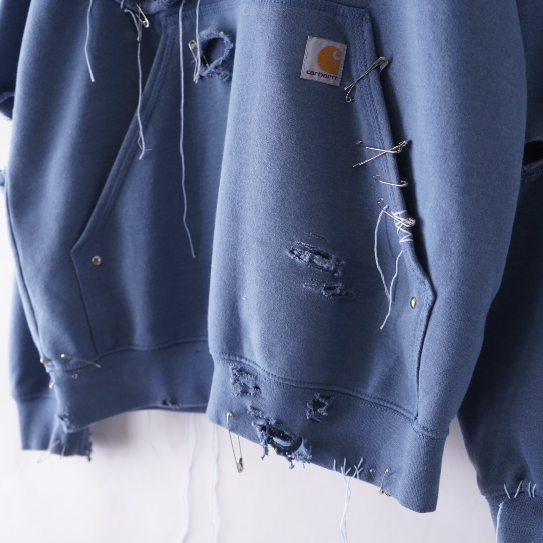 【EMBROIDERY REMAKE】"Carhartt" BORO × PUNK custom parka