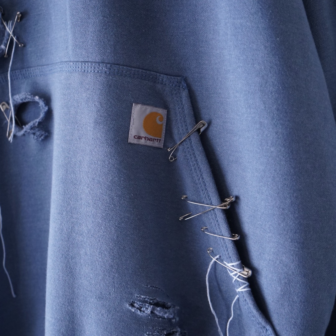 【EMBROIDERY REMAKE】"Carhartt" BORO × PUNK custom parka