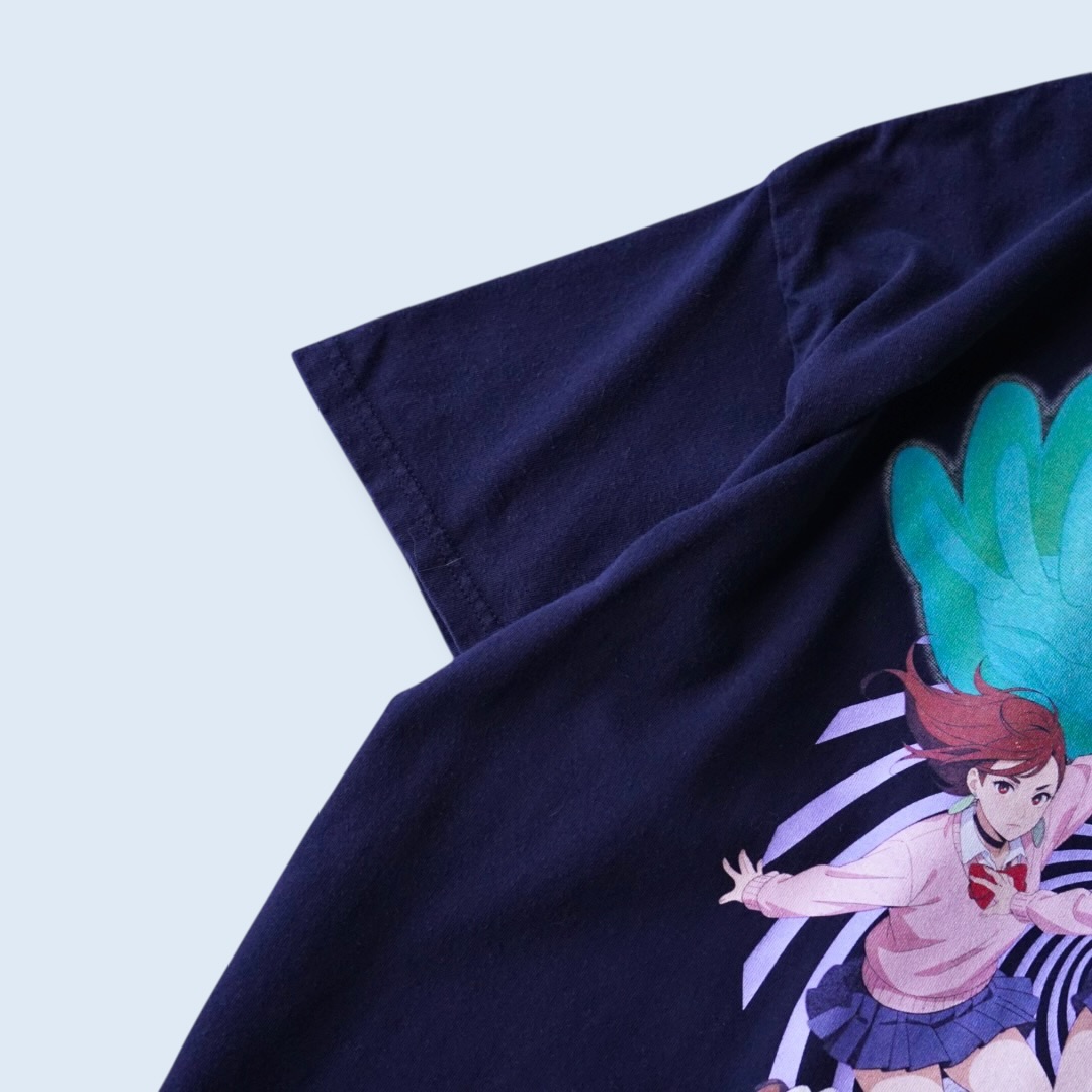 “桃のピン / ダンダダン” print tee