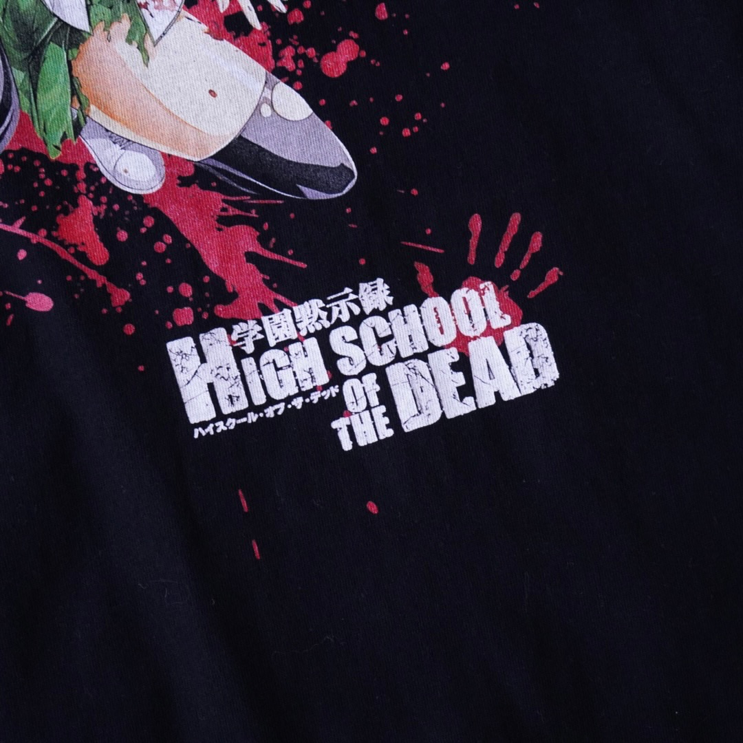 “宮本麗ピン / ハイスクール・オブ・ザ・デッド” print tee