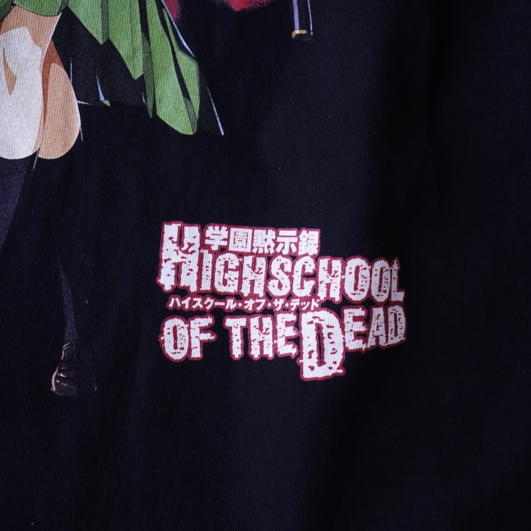 “毒島冴子ピン / ハイスクール・オブ・ザ・デッド” print tee