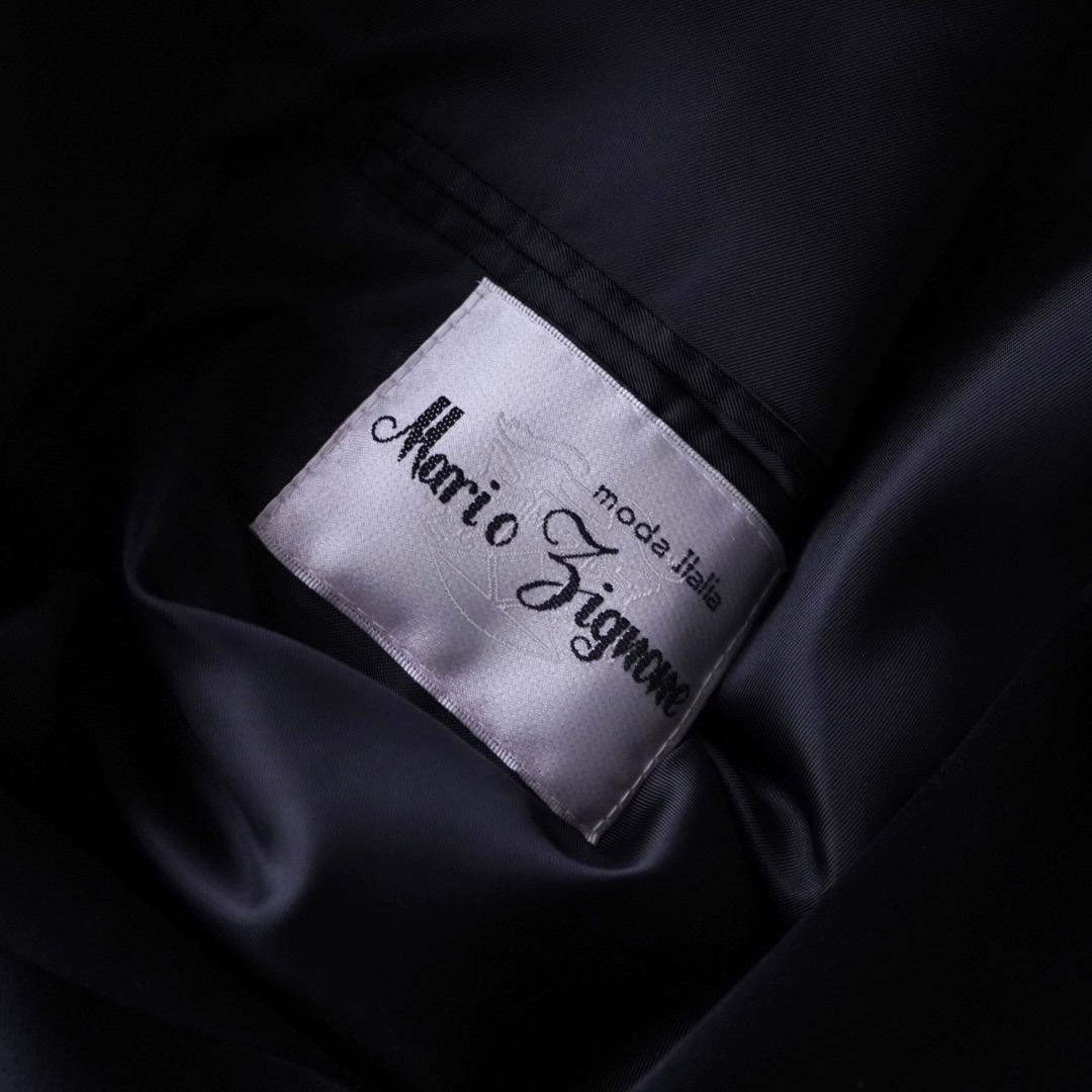 wool gabardine black satin lapel double breast tailored jacket