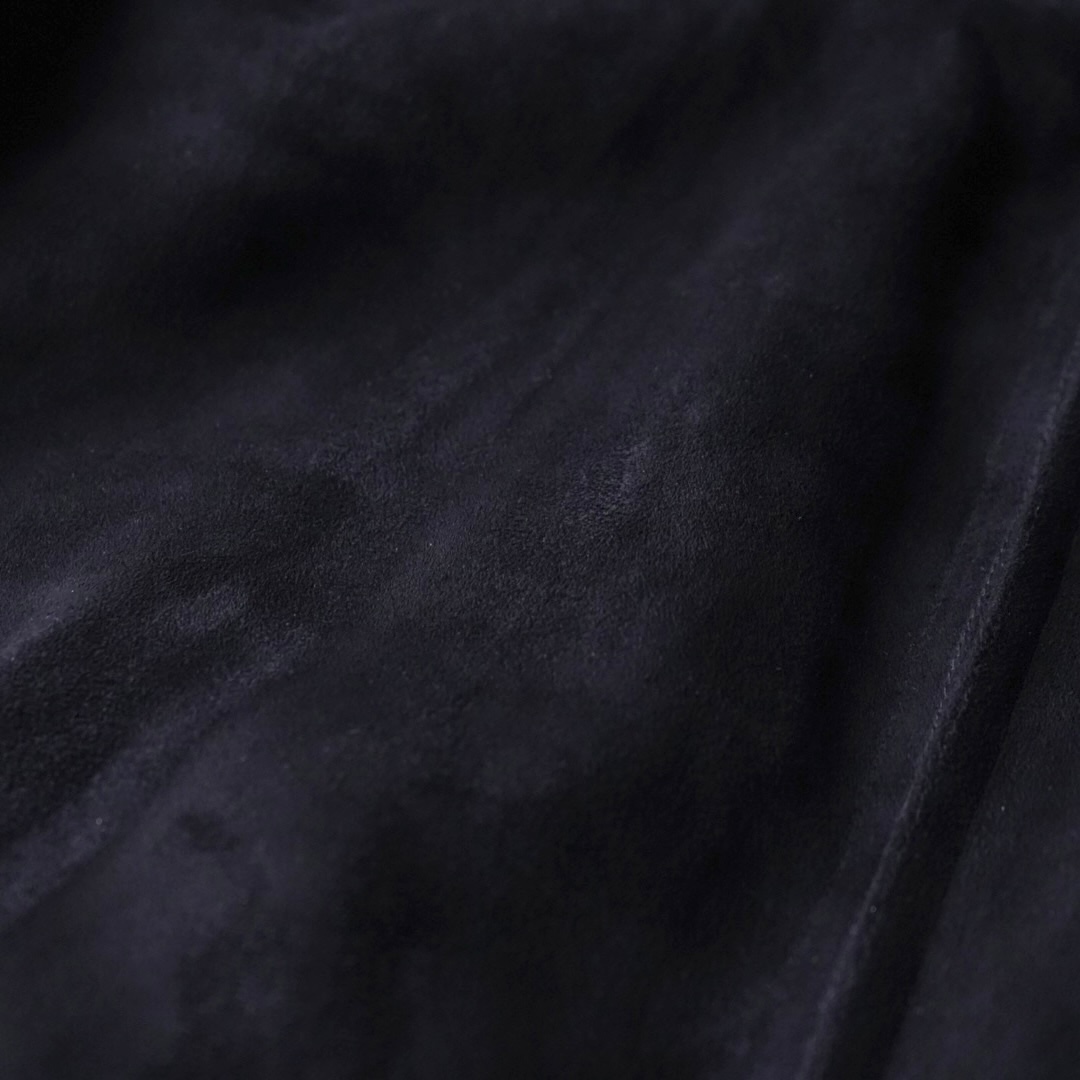 fake suede boa lining drizzler jacket