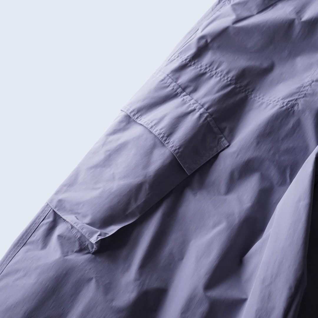 wide silhouette poly baggy pants