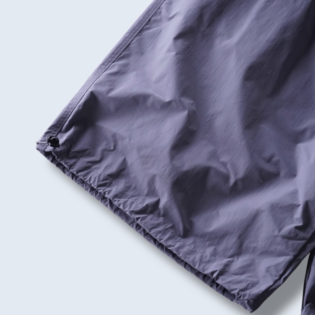 wide silhouette poly baggy pants