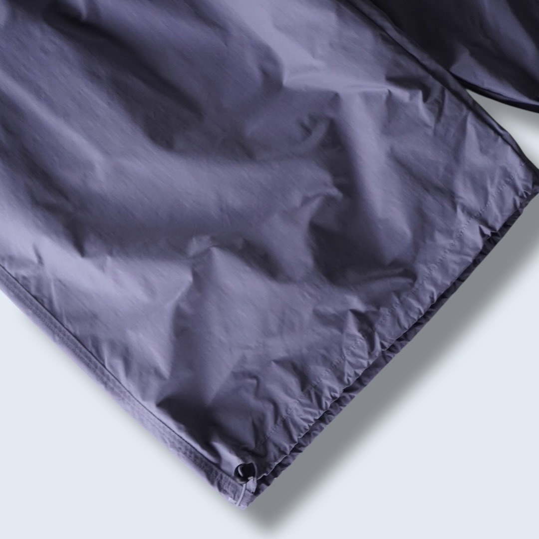 wide silhouette poly baggy pants