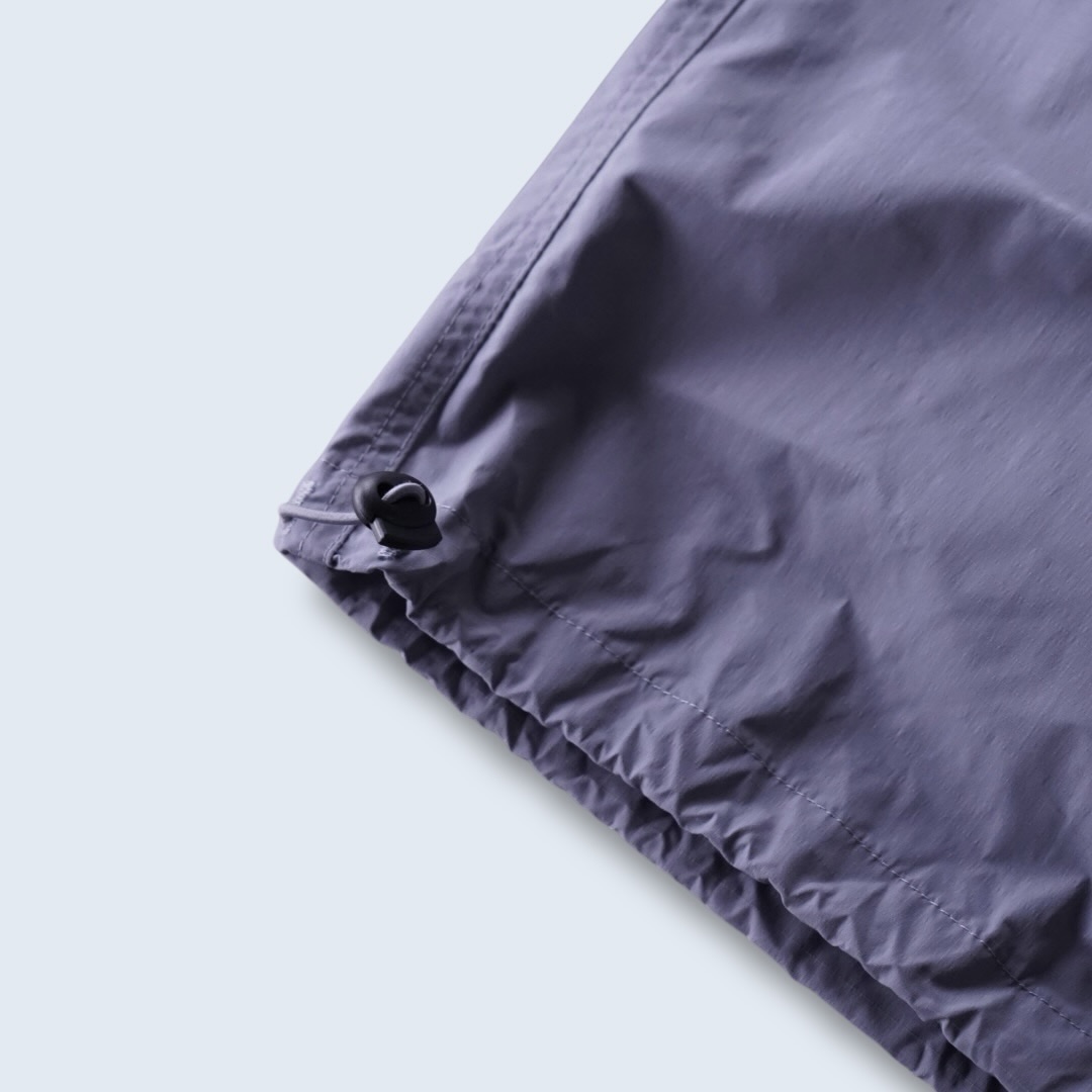 wide silhouette poly baggy pants