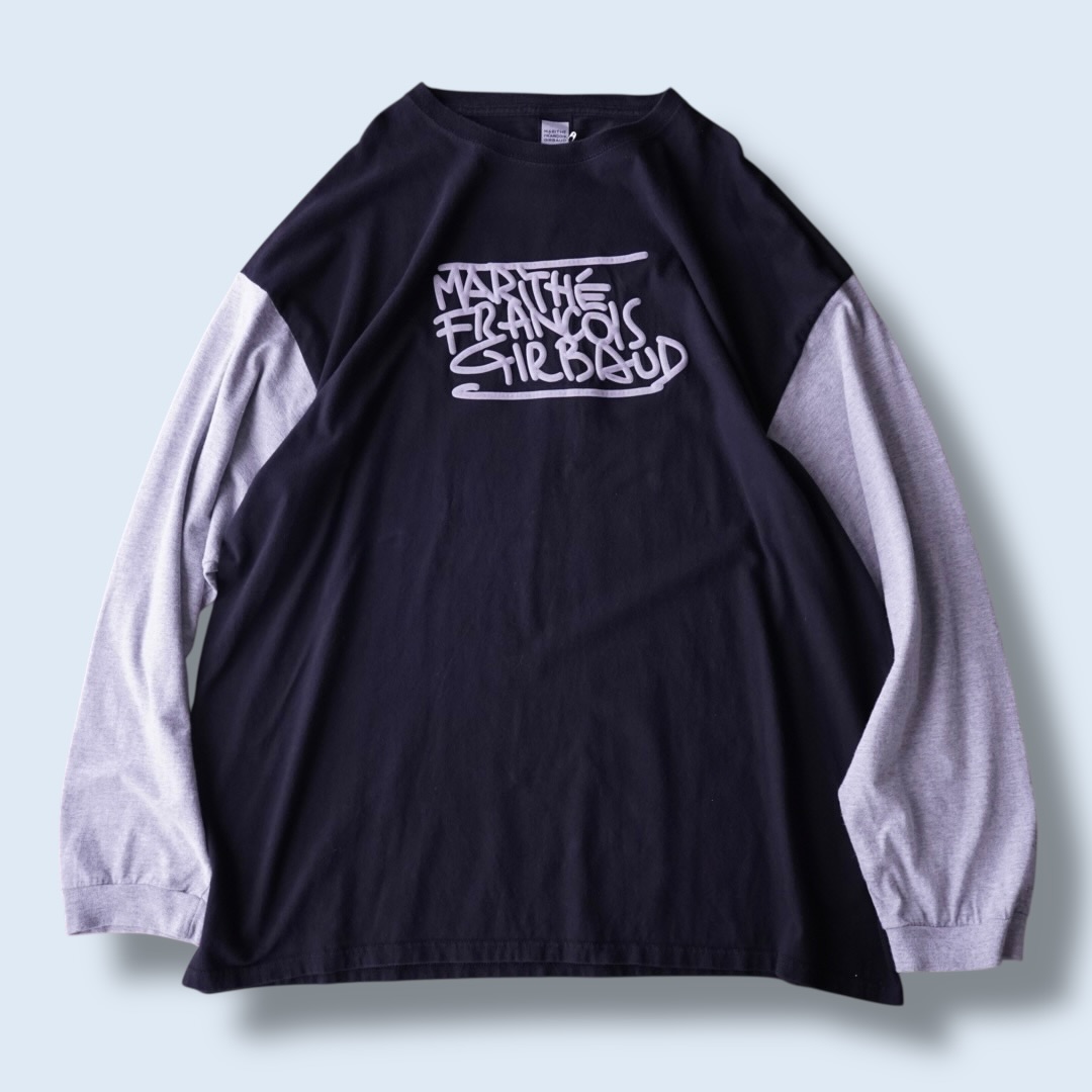 【MARITHE FRANCOIS GIRBAUD】oversized emboss logo L/S tee