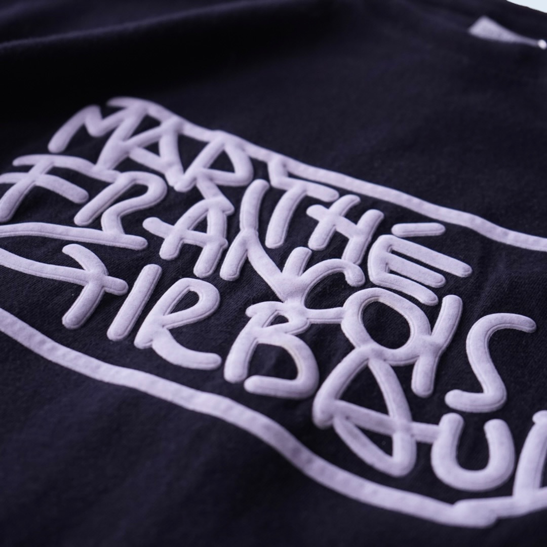 【MARITHE FRANCOIS GIRBAUD】oversized emboss logo L/S tee