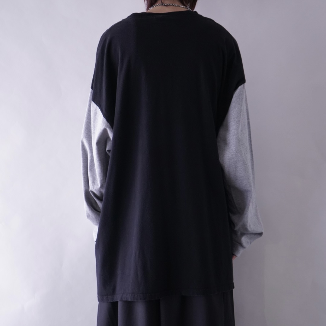 【MARITHE FRANCOIS GIRBAUD】oversized emboss logo L/S tee