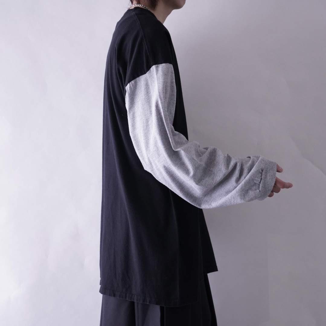 【MARITHE FRANCOIS GIRBAUD】oversized emboss logo L/S tee