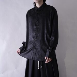 black × black glossy shirt