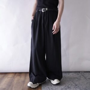hakama silhouette wide slacks