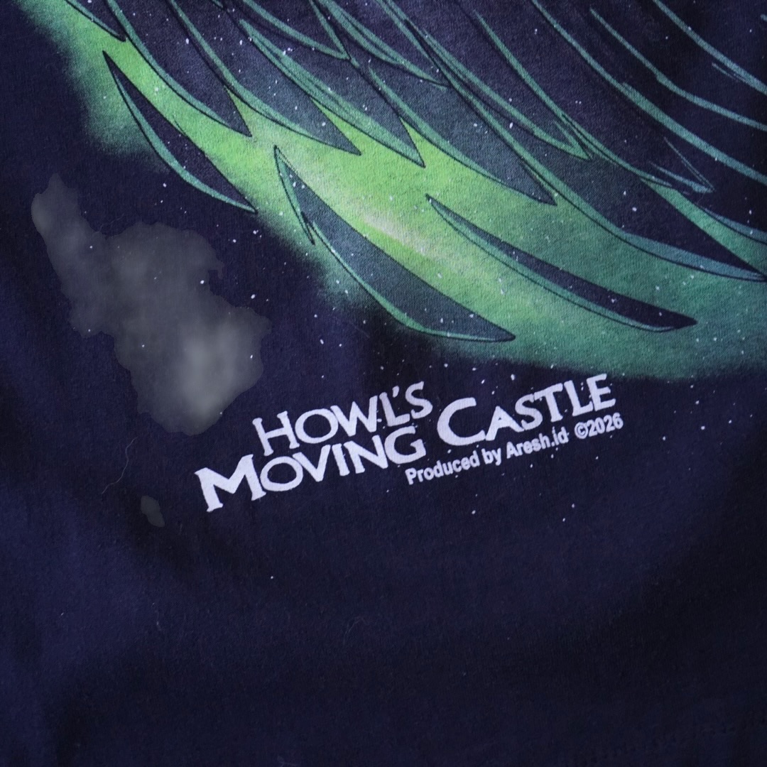 "大判珍品グラ / ハウルの動く城" print tee