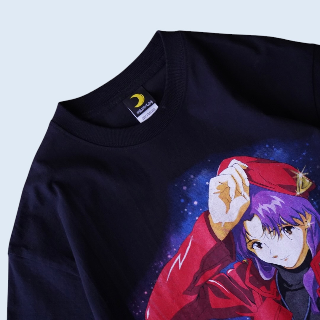 "ミサトさんピン/ エヴァンゲリオン" print tee