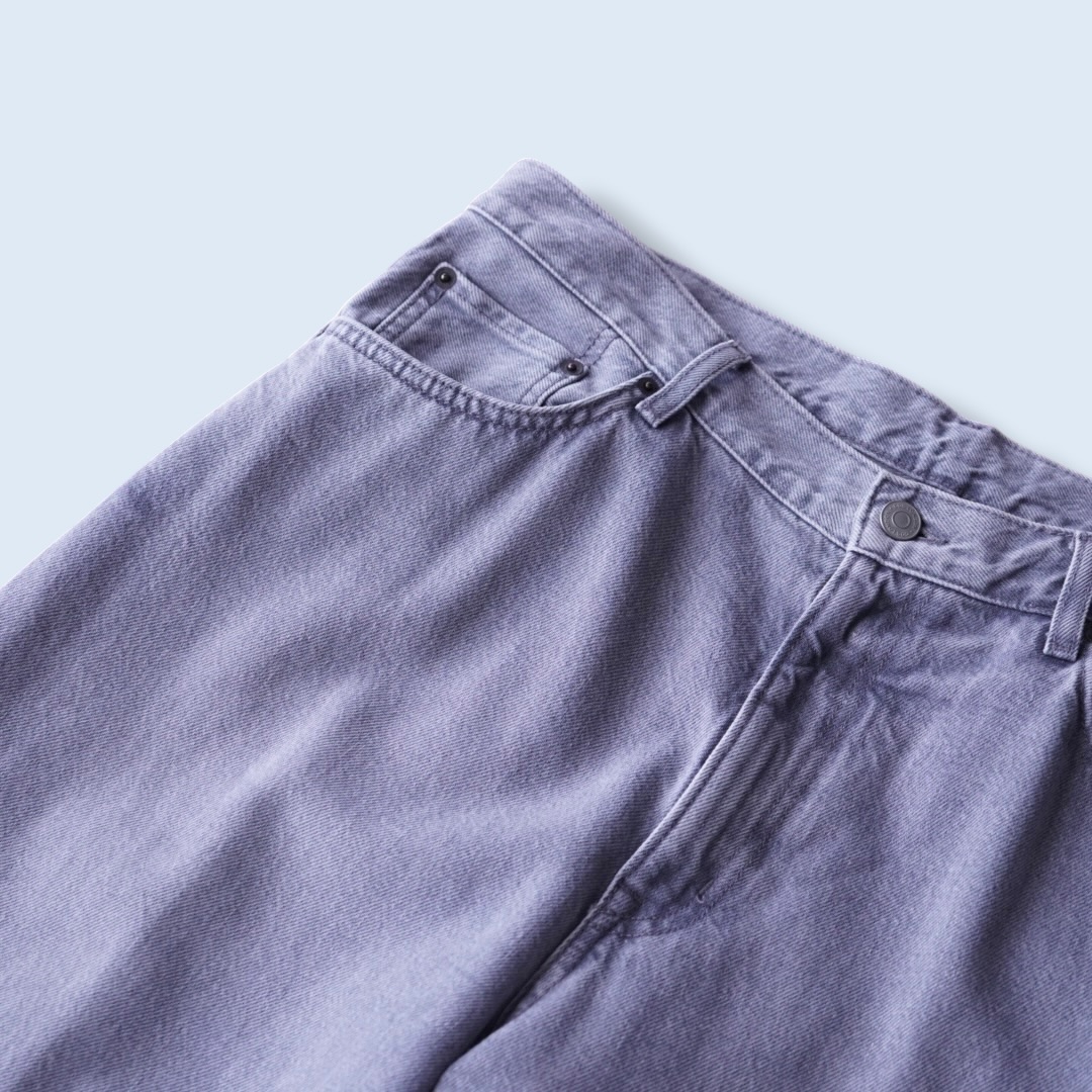 concrete ice gray super wide baggy denim pants