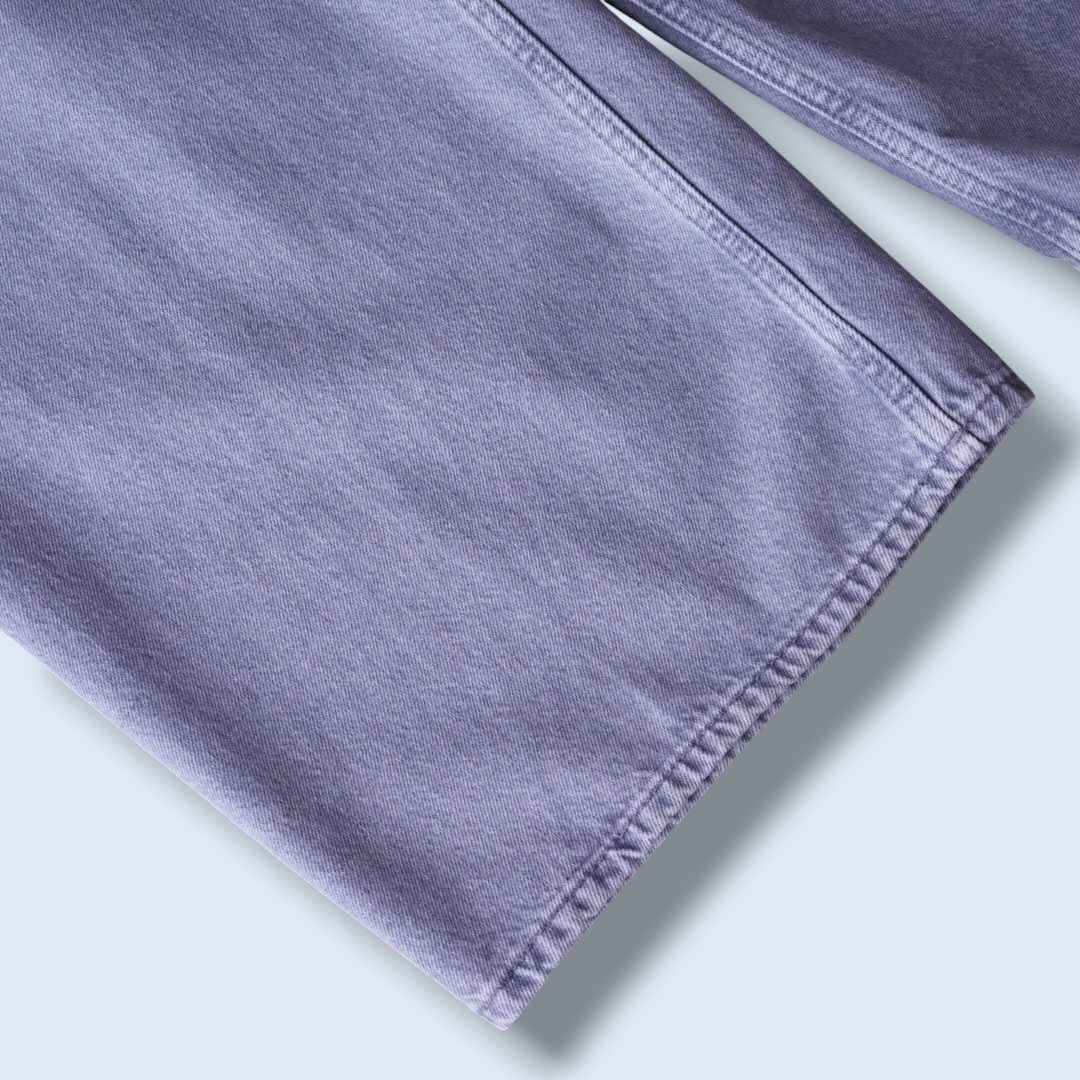 concrete ice gray super wide baggy denim pants