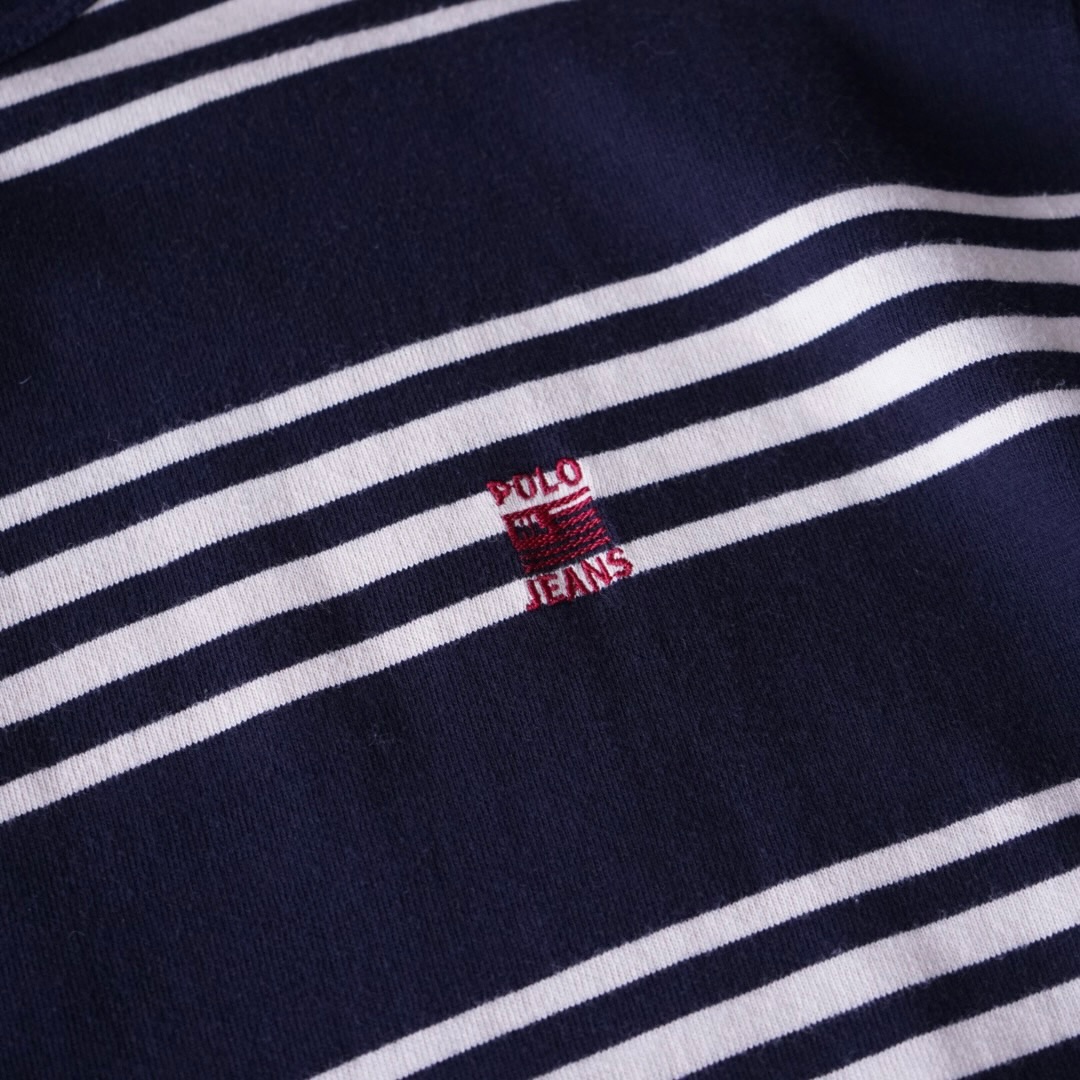 【RalphLauren】oversized border L/S tee