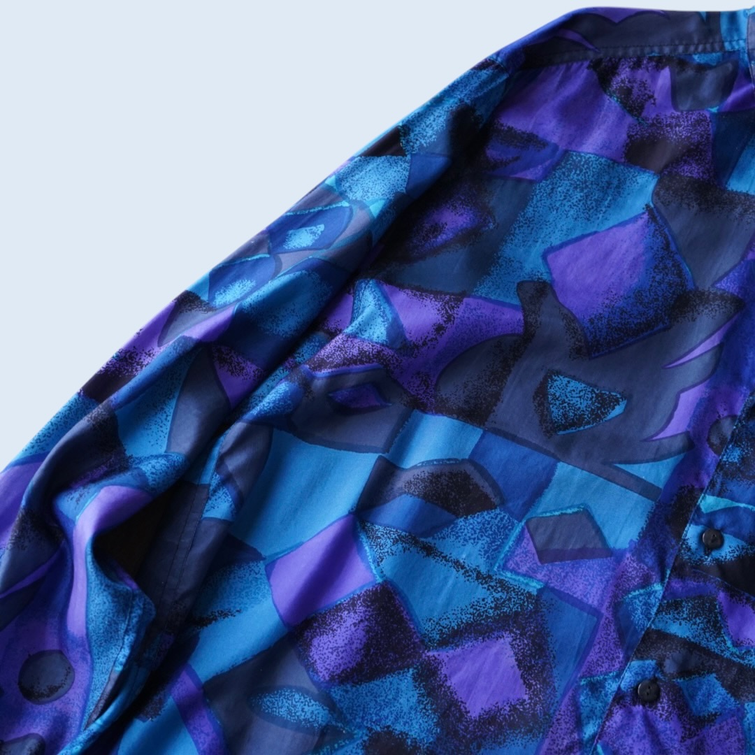 art pattern terotero silk shirt