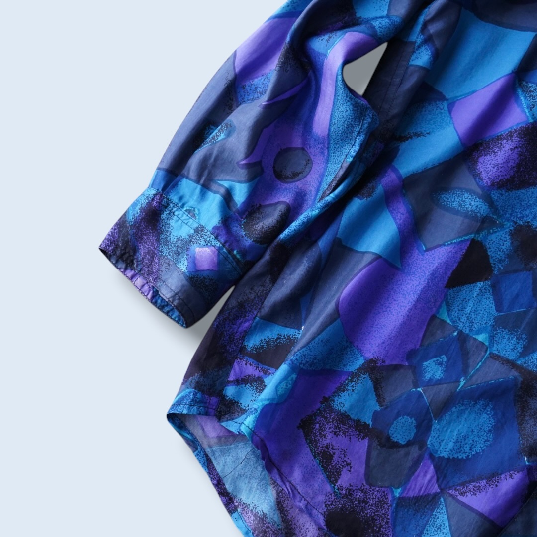 art pattern terotero silk shirt