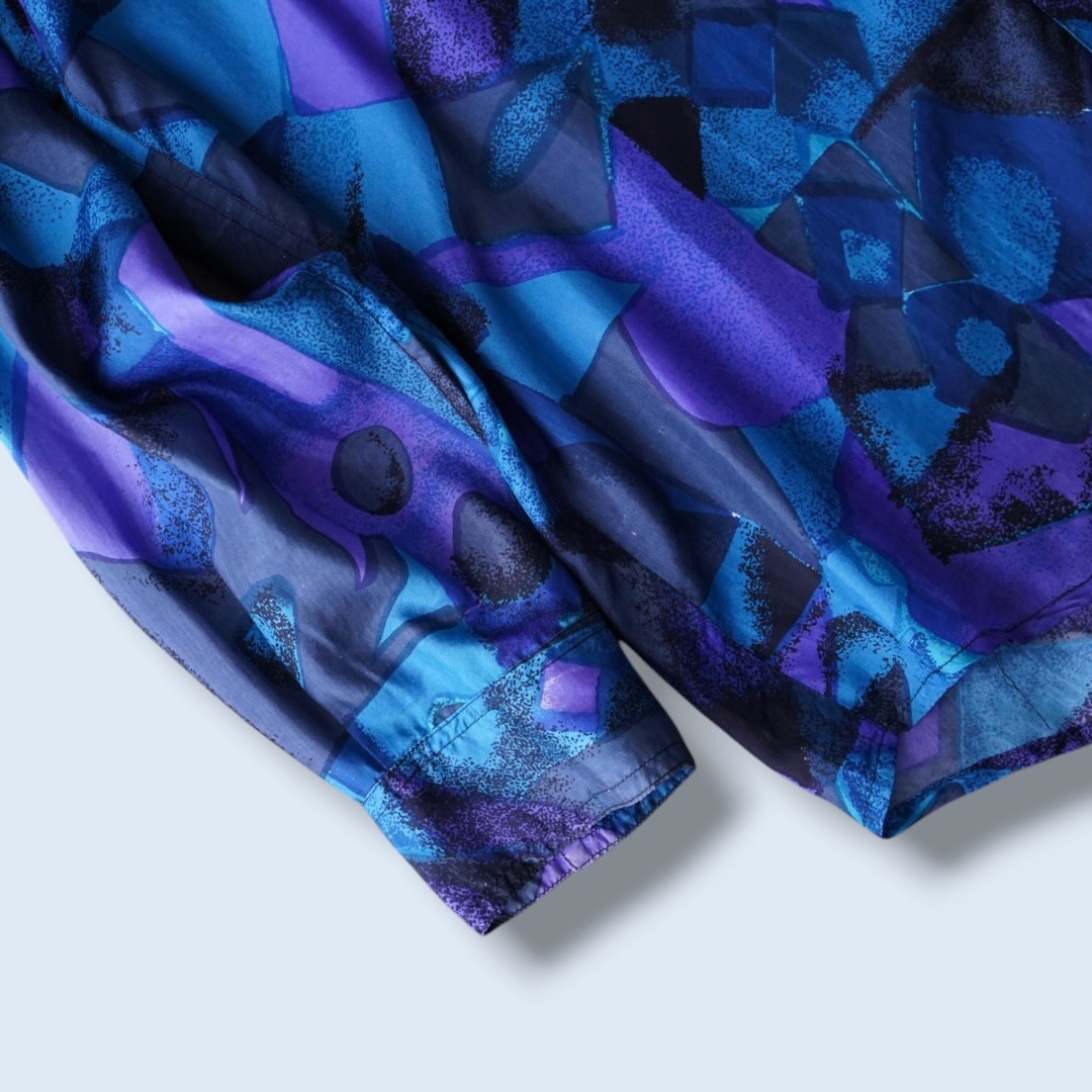 art pattern terotero silk shirt