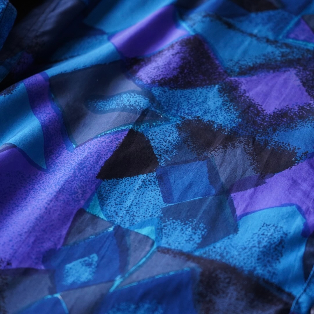 art pattern terotero silk shirt