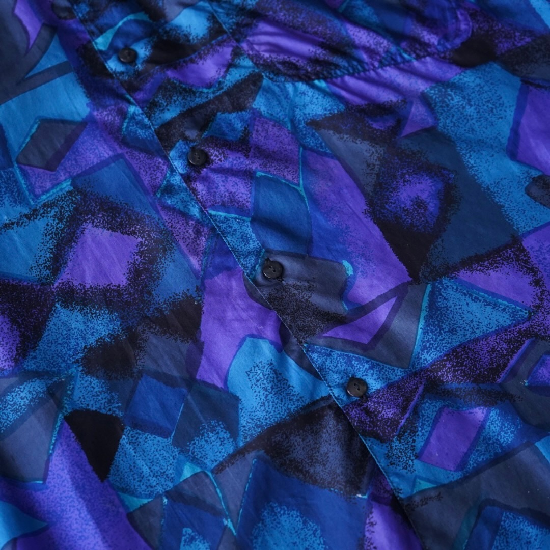 art pattern terotero silk shirt