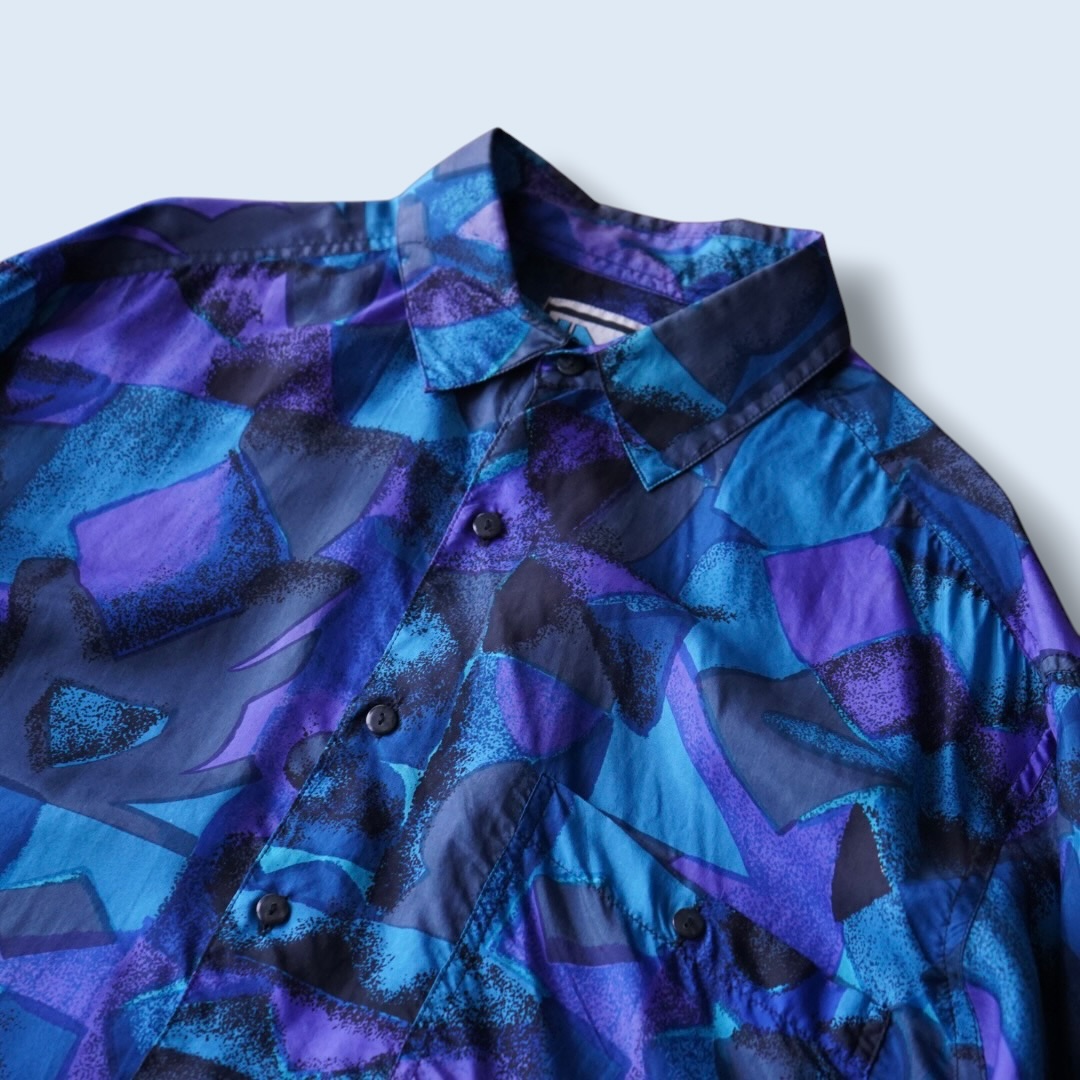 art pattern terotero silk shirt