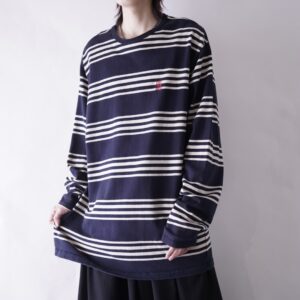 【RalphLauren】oversized border L/S tee