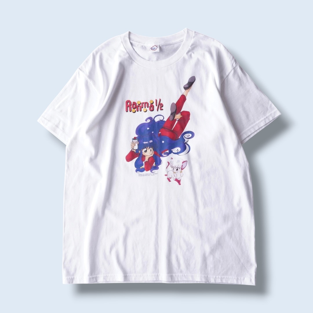 "寝そべりシャンプー / らんま1/2" print tee