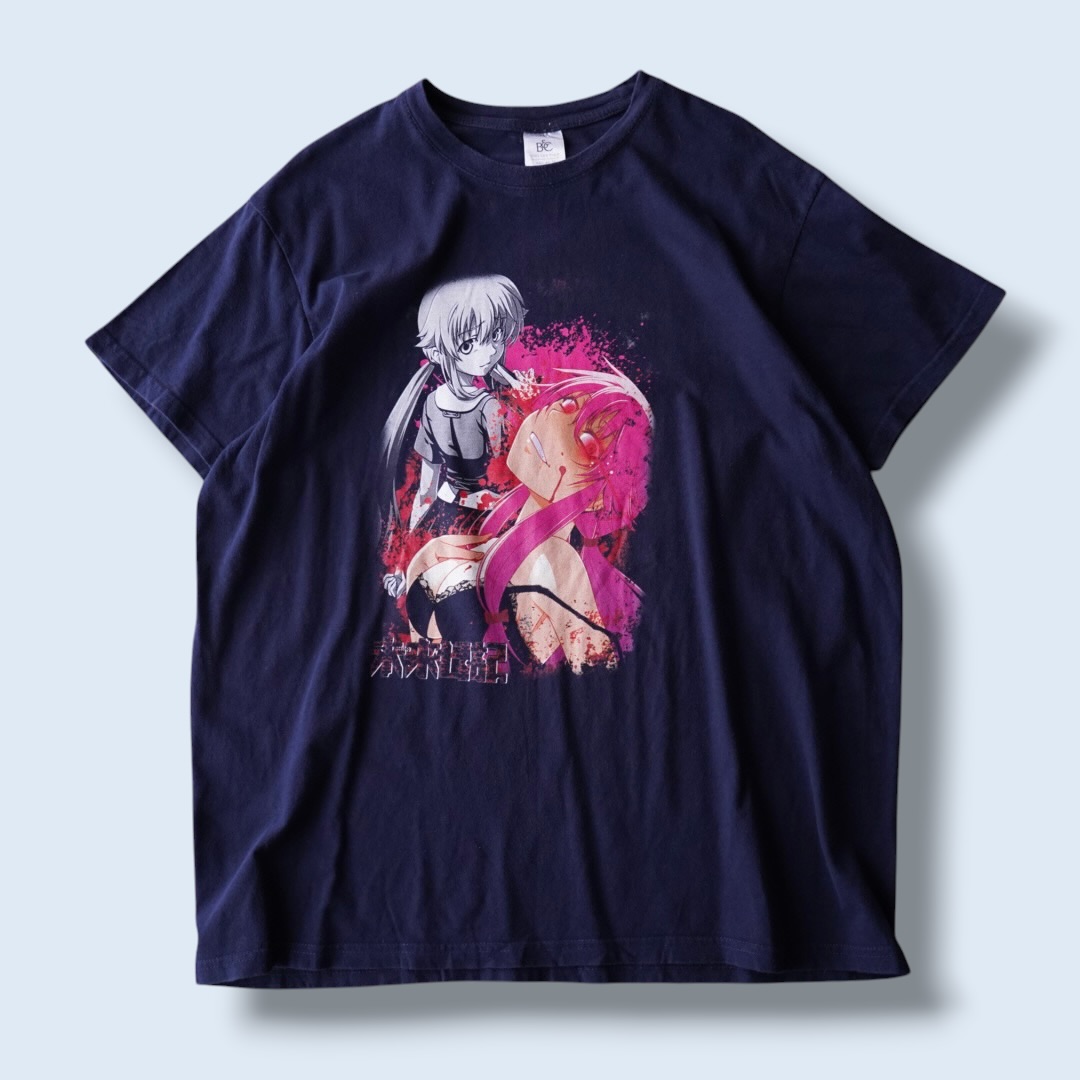"我妻由乃ピン / 未来日記" print tee