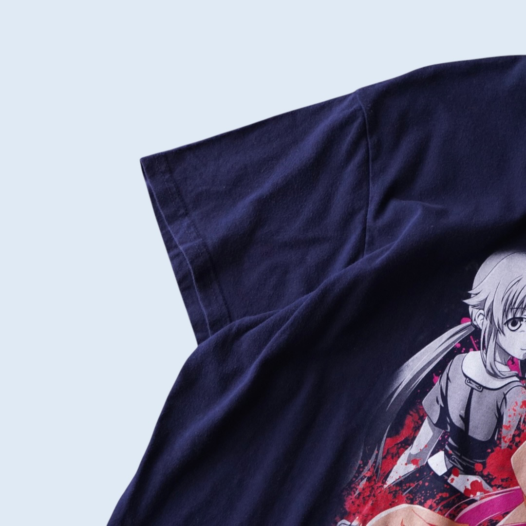 "我妻由乃ピン / 未来日記" print tee