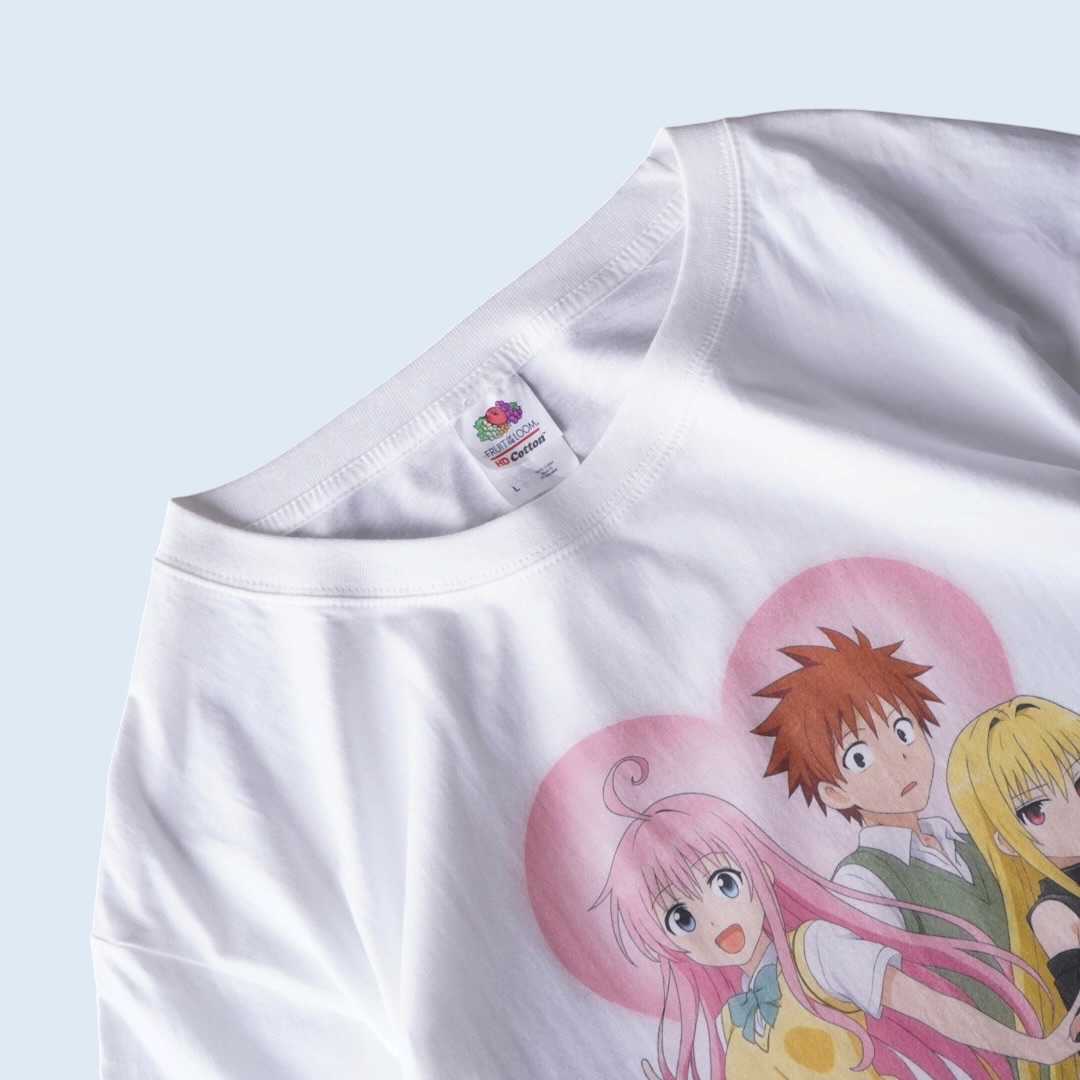 "アニメ版集合グラ / ToLOVEる" print tee