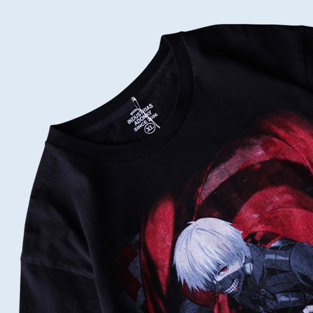 "指ポキ白カネキ / 東京喰種" print tee