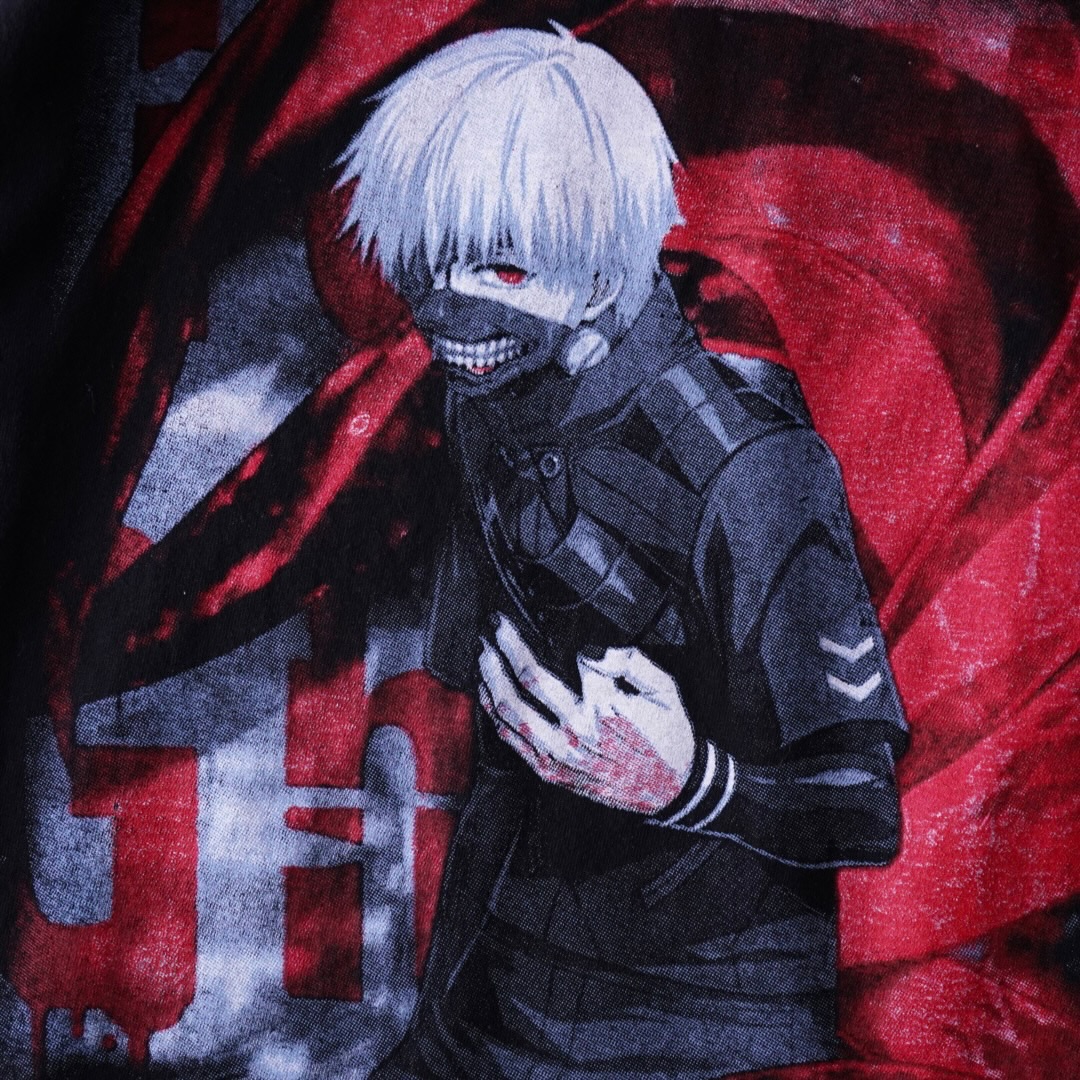 "指ポキ白カネキ / 東京喰種" print tee