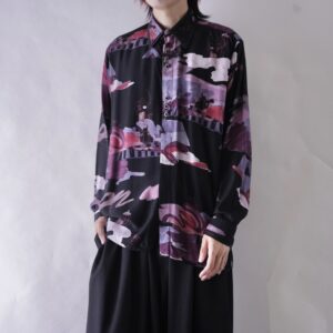 art graphic design button pattern shirt