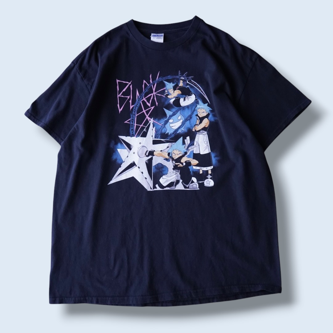 "ブラックスターのピン / ソウルイーター" print tee